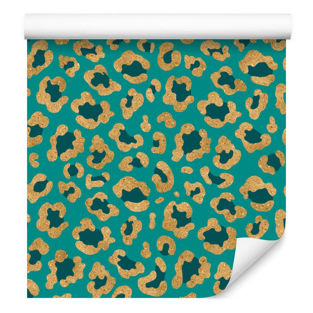 Turquoise Animal Skin Wallpaper, Sea and Turquoise, 50x1000