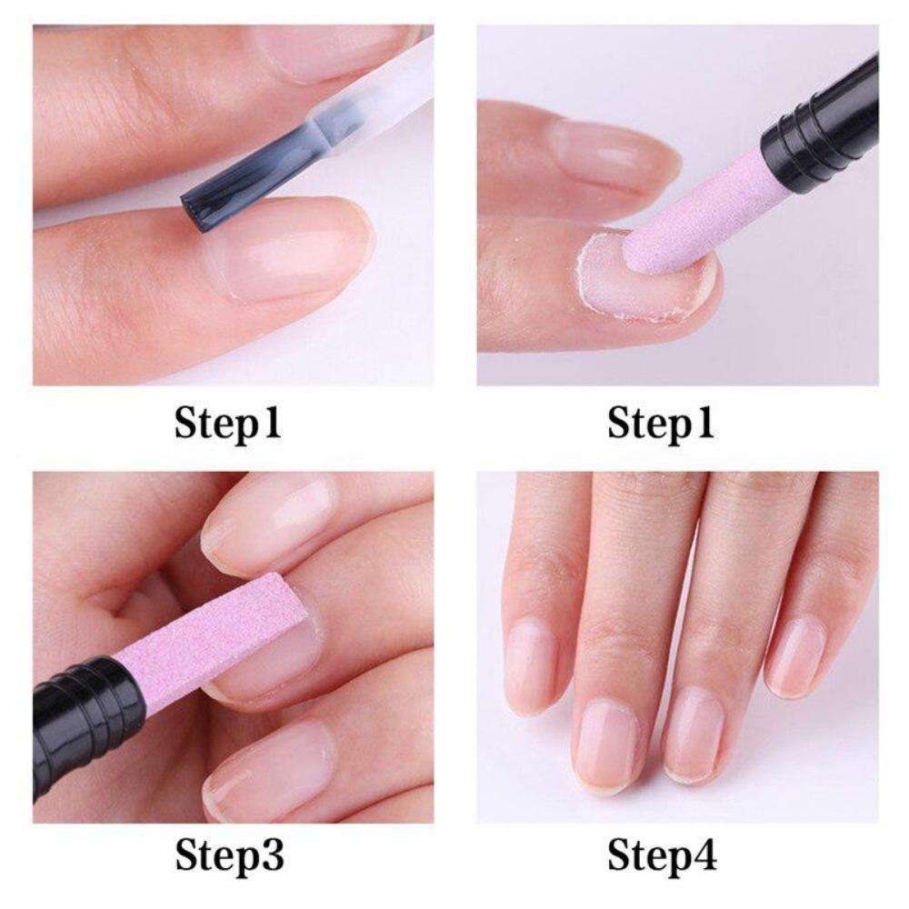 Двойное средство для удаления кутикулы ногтей, толкатель, кварцевый скраб, каменная ручка, крупа, маникюр, польский педикюр