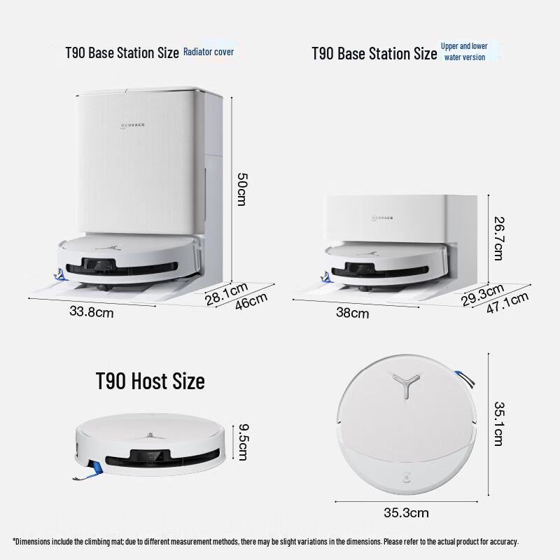 ECOVACS T90 PRO Robotic Vacuum and Mop CN plug (adapter included)