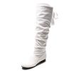 Boots autumn and winter new trendy low heel round head boots large size knight boots
