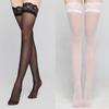 1Pair Thigh High Stocking Women Summer Over Knee Socks Sexy Girl Female Hosiery Nylon Lace Style Stay Up Stockings