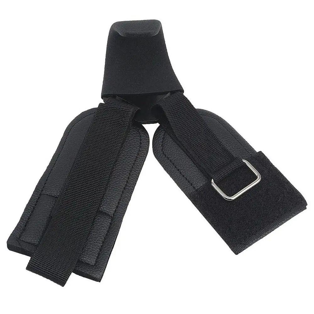 1 Pair Pull-up Weight Lifting Grip Hook Adjustable Auxiliary Power Wrist Guard  Gym