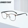 Fashion FULL Frame Anti Blue Light Round Frame Nearsighted Glasses Men Metal Frame Computer Women Eyeglasses