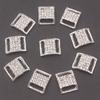 10pcs/20pcs Metal Buckle Belt Rhinestone Bikini Bra Decoration Diy Belt Loop Sewing Bag Accessories 15x12 Mm