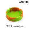 Fluorescent Silicone Ashtray Glow In the Dark Cigarette Holder Colorful Round Durable Smoking Accessories for Indoor Outdoor