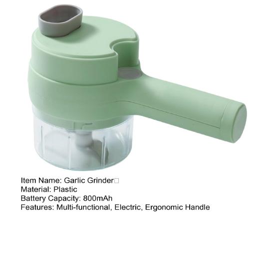 Измельчитель чеснока с ручкой Хороший захват Экономия труда Съемный Беспроводной Электрический Пресс для чеснока Имбирь Чили Фрукты Мясо