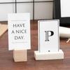 Party Elegant Table Number Sign Rustic Decoration Display Stand Note Holder Place Card Holder