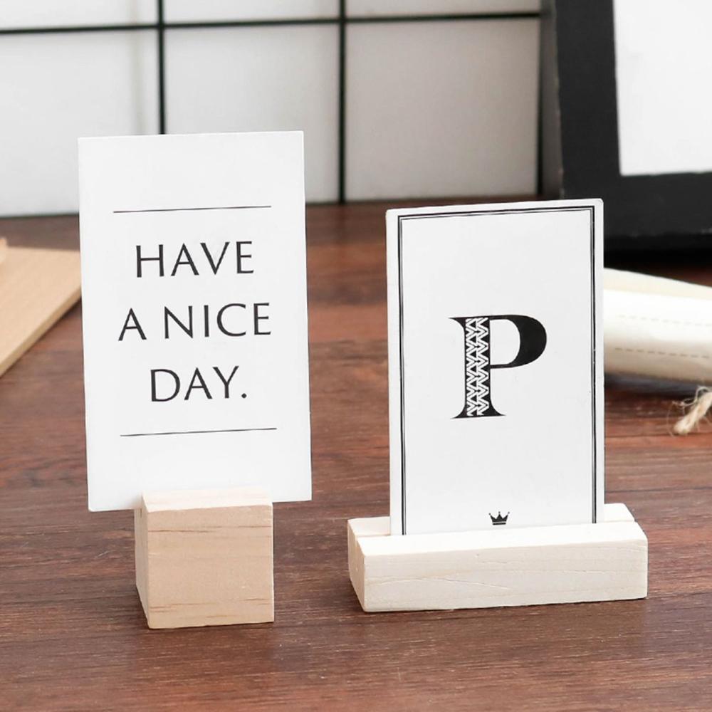 Party Elegant Table Number Sign Rustic Decoration Display Stand Note Holder Place Card Holder