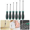 Magnetic Tip Screwdriver 6mm Crosses/Flat Professional Cushion Grip for Hand Making Home Mechanical Repair Project
