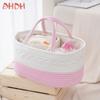 Baby Supplies Storage Basket Divided Into Section Portable Storage Basket Baby Bottle Diaper Storage Basket Outdoor Carrying Bag