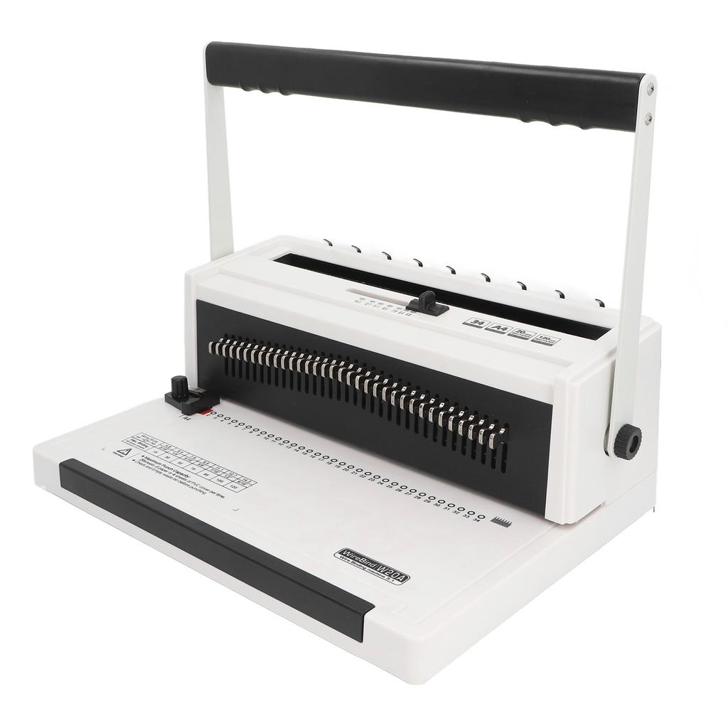 Машина для переплета проволоки с круглым отверстием, двойная проволока, гуманизированная ручка 3:1 машина для переплета с гребенчатым шагом