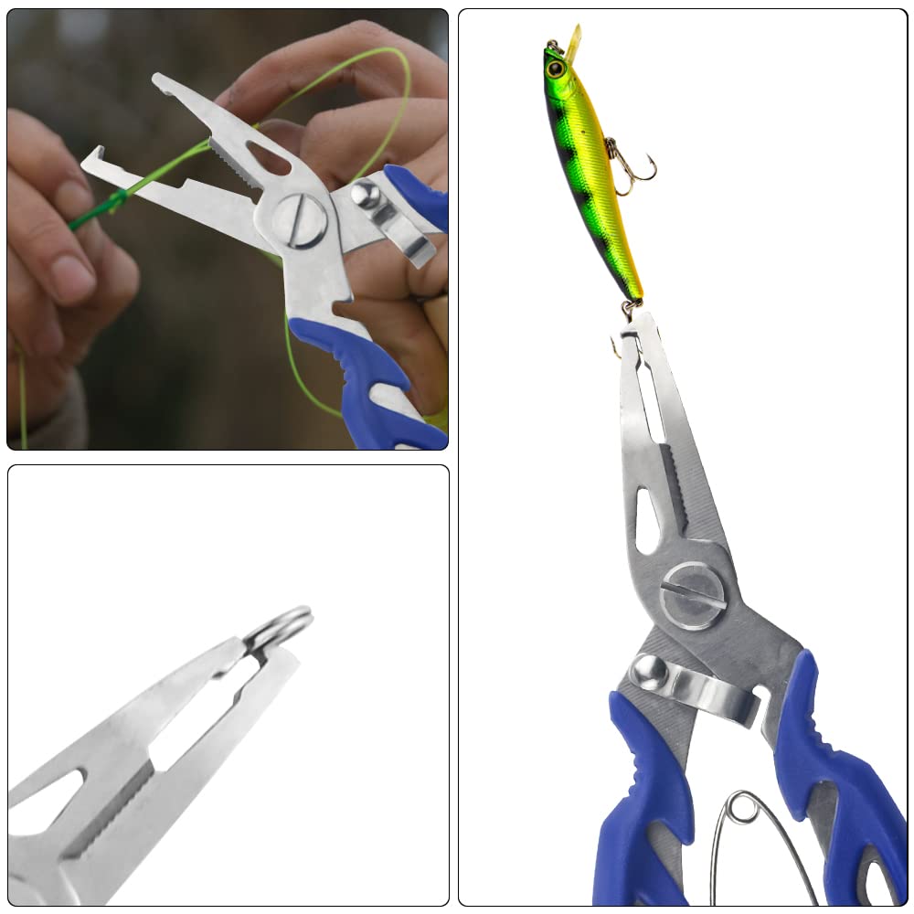 Рыболовные разъемные кольца WMYCONGCONG 200 штук, диаметр 5 размеров, нержавеющая сталь, высокопрочные рыболовные снасти Hyperwire, аксессуары с функцией плоскогубцев