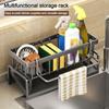 Rag Organizer Kitchen Storage Rack Large Size Soap Basket Sponge Holder  Bathroom Shampoo Shelves