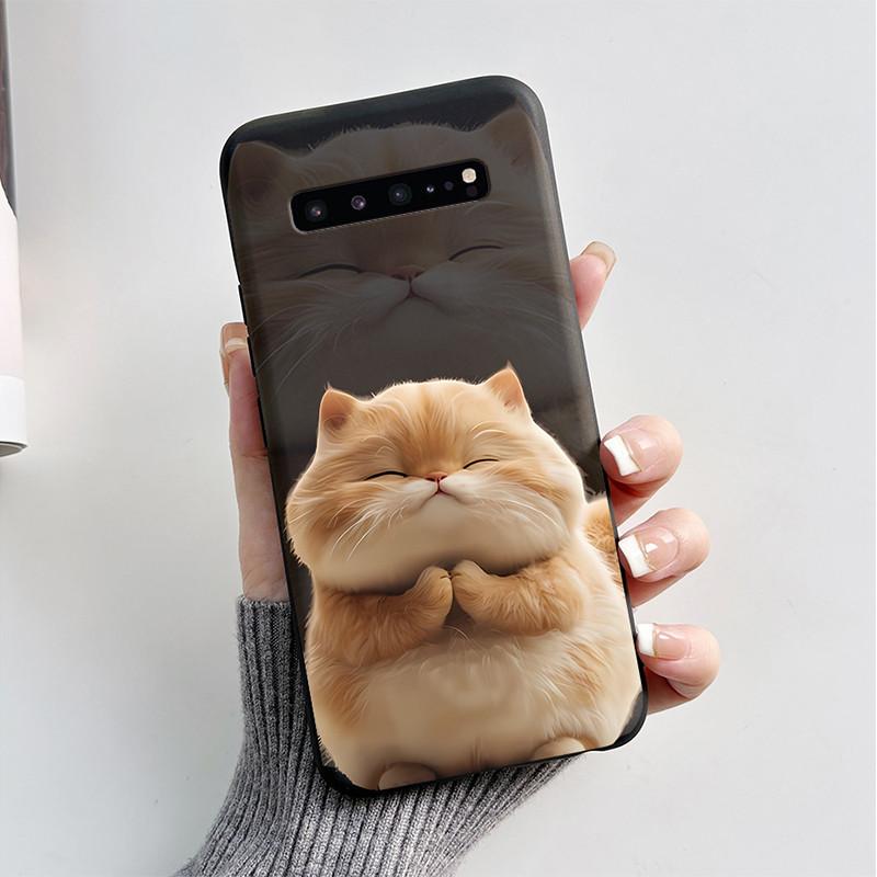 Для Samsung S10 5G Чехол Милый Мультяшный Мягкий Силикон Матовый Тонкий Защитный Чехол для Телефона Для Samsung Galaxy S10 5G G977N Чехол Coque