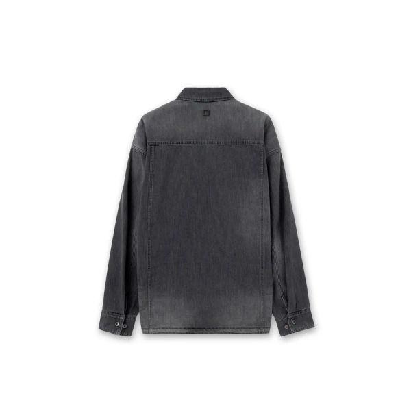 [wooyoungmi] Black Lightweight Denim Shirt W261SH24984B