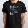 Школа Музыки Technics Унисекс Футболка S M L XL XXL 3XL 4XL цвета Черный