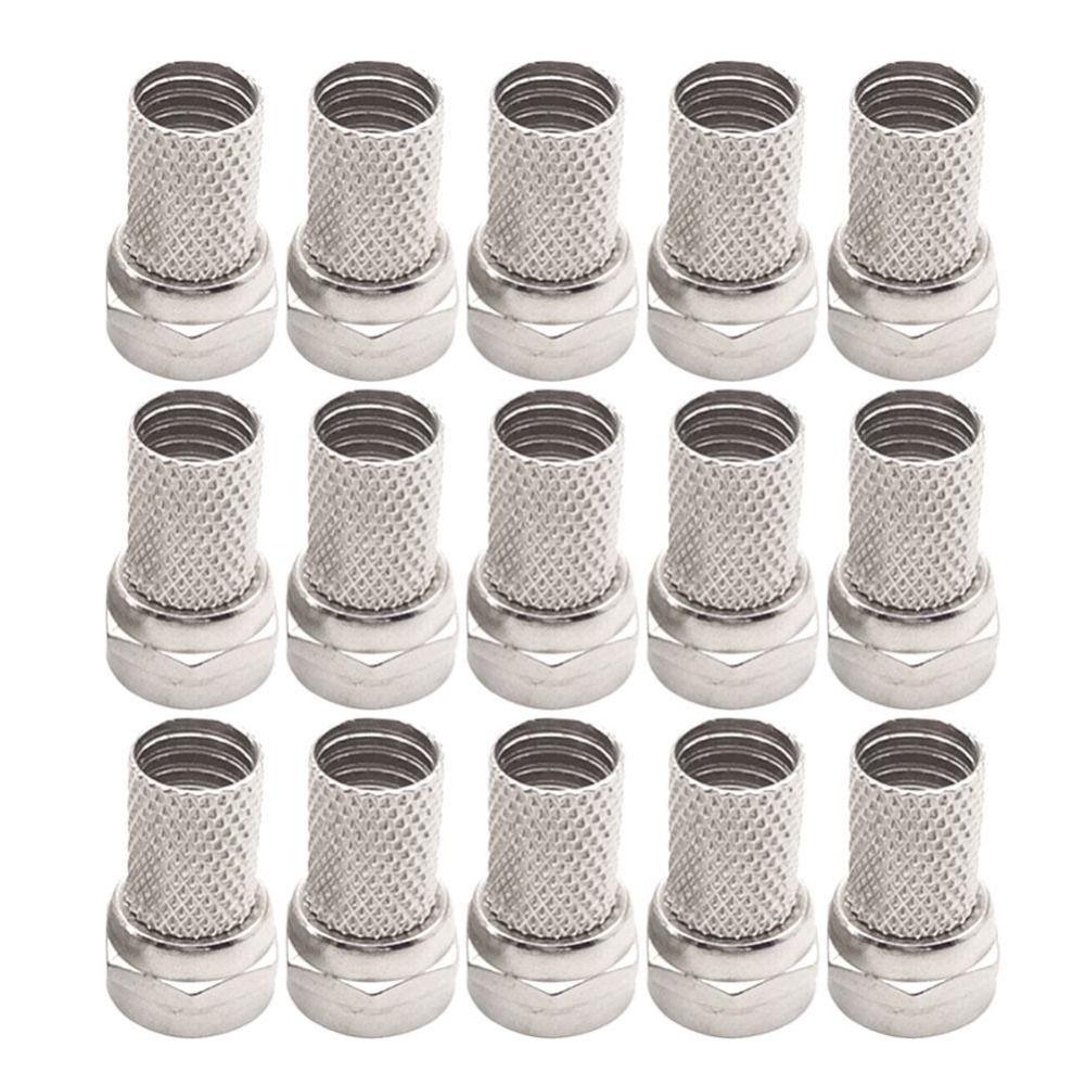 10Pcs 75-5 RG6 F Type Cable Connector Coax Cable Quick Connector for RG6 Coax Cable Installation
