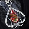 Natural 44.15 Ct Beautiful Pear Cut Opal Stone Silver Pendant Jewelry