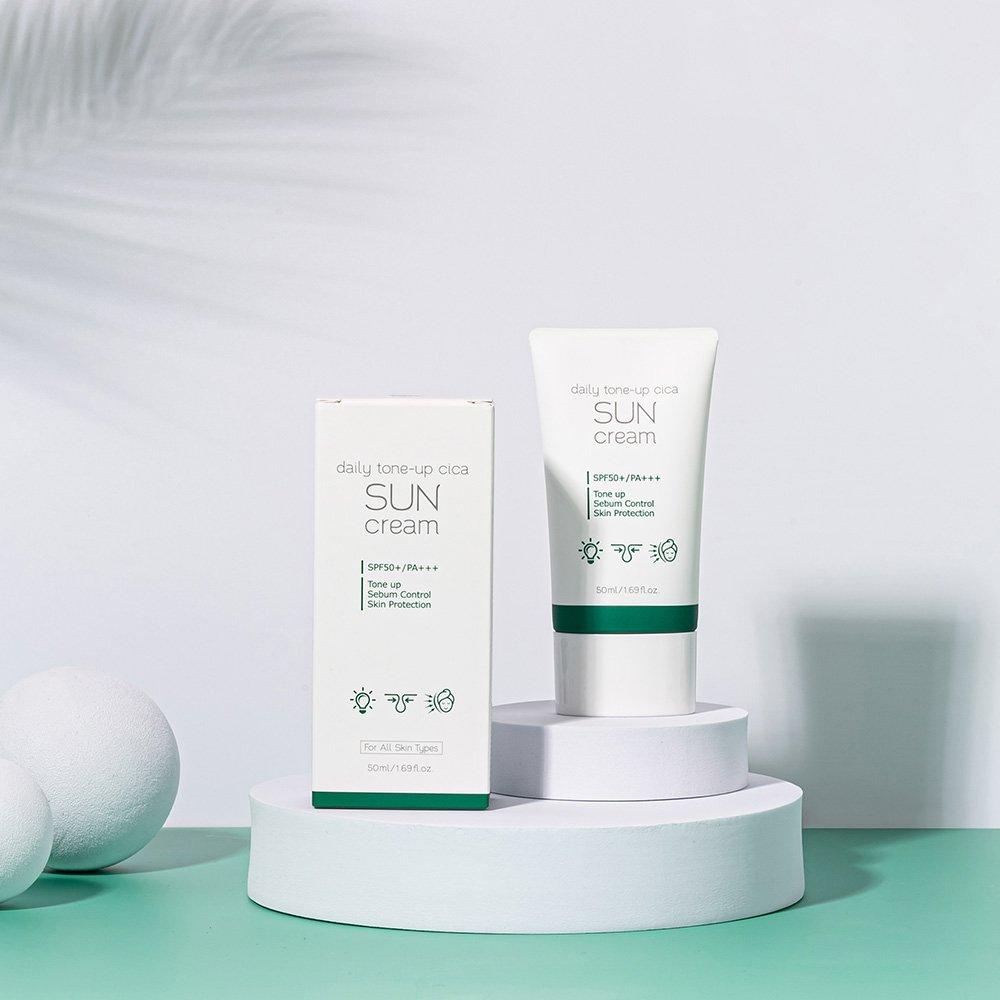 Prrreti daily tone-up cica солнцезащитный крем 50 мл