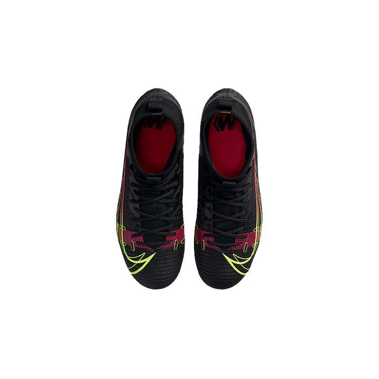 Nike Mercurial Superfly 8 Jr Assassin 14 Academy AG Lace-Up Professional Fit Mid-Top Kids Soccer Shoes Kids Soccer Shoes Black Orange CV0732-090
