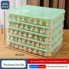 Multi-layer Food-Grade Plastic Dumpling Storage Box for Kitchen and Freezer