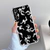 Чехол для телефона Samsung Galaxy S26 S25 S24 S23 S22 Ultra S20 S21 FE 5G Plus Мягкий прозрачный чехол с рисунком пламени