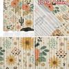 2D FLAT PRINTING 2pcs Curtains (Without Rod) Southwestern Floral Bison Chic Chic Curtains Prints Light Filtering Curtains Home