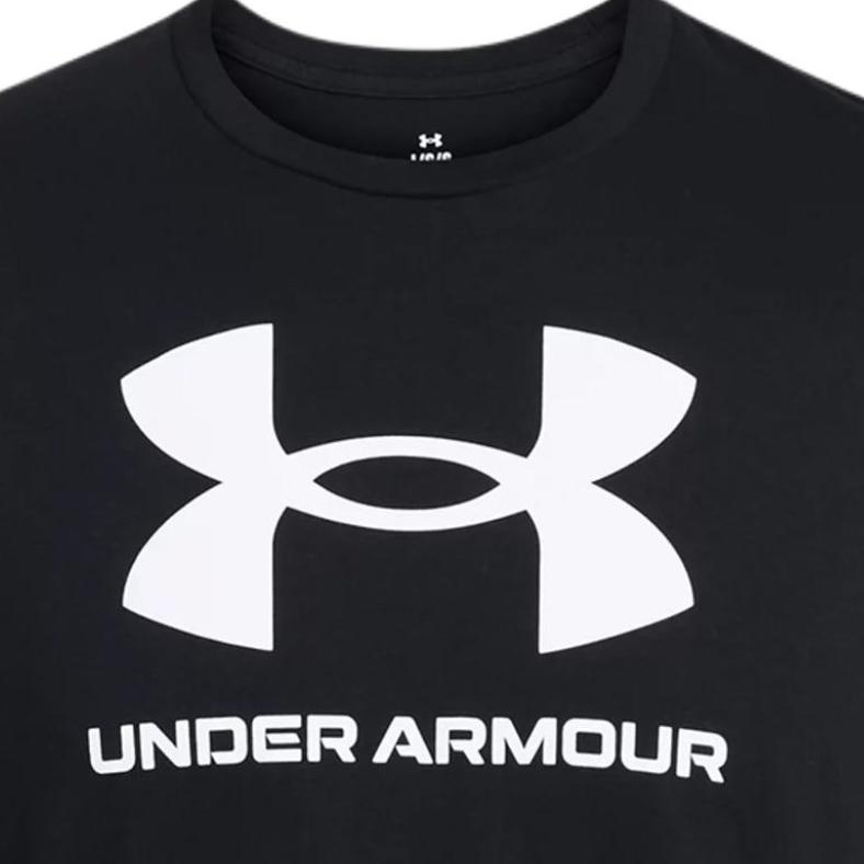 Under Armour Футболка с круглым вырезом и коротким рукавом с логотипом, мужские топы, черные 1382911-001