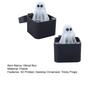 Yousheng 1/2Pcs Halloween Middle Finger Ghost Box Ornament Popping Ghost in A Case Desktop Decoration Teasing Friends Tricky Props Gag Prank Gift