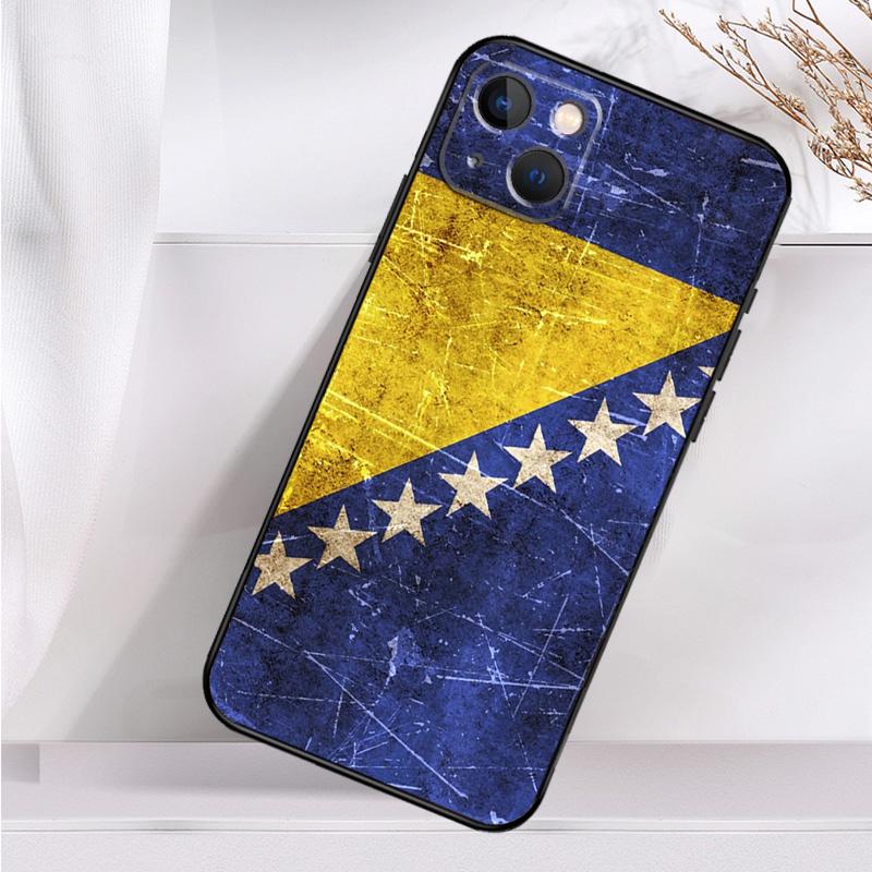Чехол для телефона с флагом Боснии для iPhone 16 15 14 12 11 13 Pro Max 7 8 Plus X XR XS Max 13 12 Mini