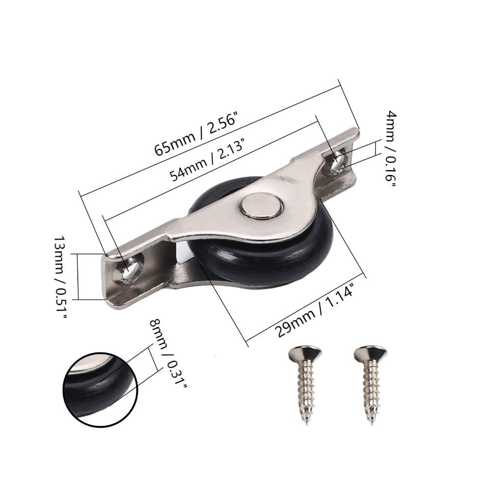 Screen Door Wheels 30mm/1.18" Dia Nylon Furniture Roller Pulley Sliding Wheel Screen Door Rollers