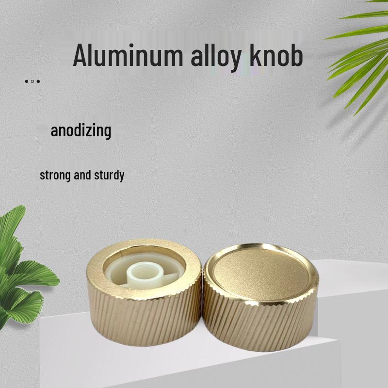 6mm Universal Aluminum Alloy Knob for Audio Amplifier Potentiometer, 25x13mm