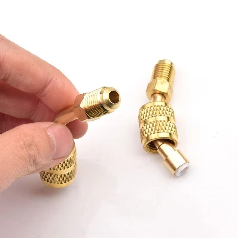 Flare Fitting Refrigerant Charging Adapter Service Port Adapter for Refrigerant R22/R410A