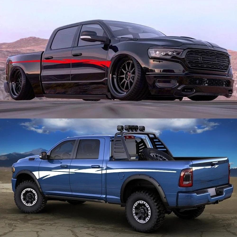 Car Decor Sticker For Truck Body Tailgate Durable Retro Vinyl Decal For Hilux 2025 RAM 1500 Ranger Nissan Frontier Isuzu D-Max