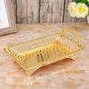 Hollow Art Metal Fruit Tray Handmade Snack Storage Tray Light Luxury Afternoon Tea Plate Cake