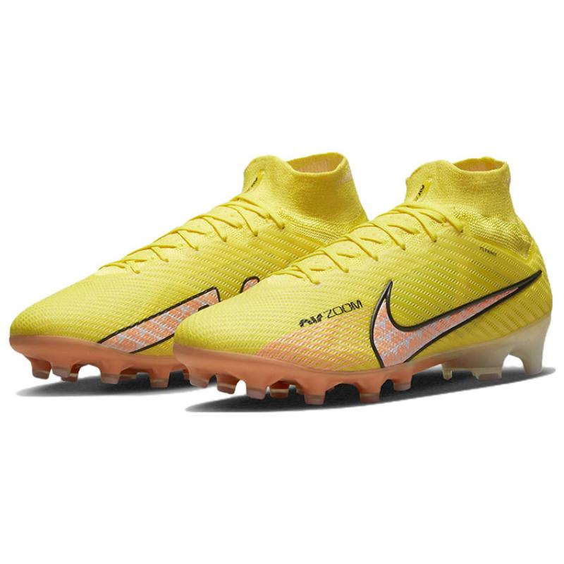 Nike Zoom Mercurial Superfly 9 Elite AG Pro Yellow Strike Sunset Glow Sneakers Casual DJ5165-780