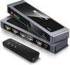 NEWCARE HDMI-переключатель 4K@60Hz, 4 входа/1 выход, с пультом ДУ, автоматическое/ручное переключение, конструкция из алюминиевого сплава, селектор HDMI 2.0, 18G