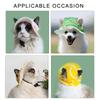 Солнечная шляпка для щенка Шляпа-ведро с отверстиями для ушей Ремешок Уличная шляпа Головной убор Уличная шляпа рыбака Реквизит для фото