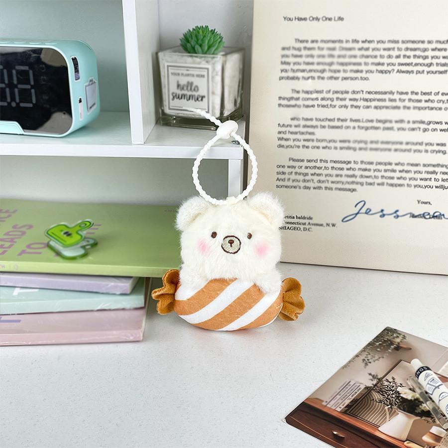 Animal Soft Candy Cartoon Plush Toy Rabbit Keychain Backpack Pendant Decoration