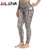 Women's Leopard Print Winter Thick Warmth Fitness Yoga Leggings Trousers