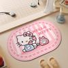 Быстросохнущий нескользящий коврик для ванной из диатомитовой земли Hello Kitty - впитывающий и легко чистящийся.