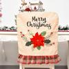 Stretch Xmas Dinner Chair Seat Cover Cartoon Christmas Table Decor  New Year Supplies