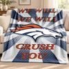 Denver Broncos blanket Flannel Blanket Soft Cozy Plush Throw for Sofa Bed Lightweight Home Decoration Outdoor camping