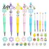 Art And Craft Pen Kits Beaded Ballpoint Set, DIY Easter Kit, with Colorful Fun School Supplies Bunny Egg Beads Decor, Creative Handwriting Tools