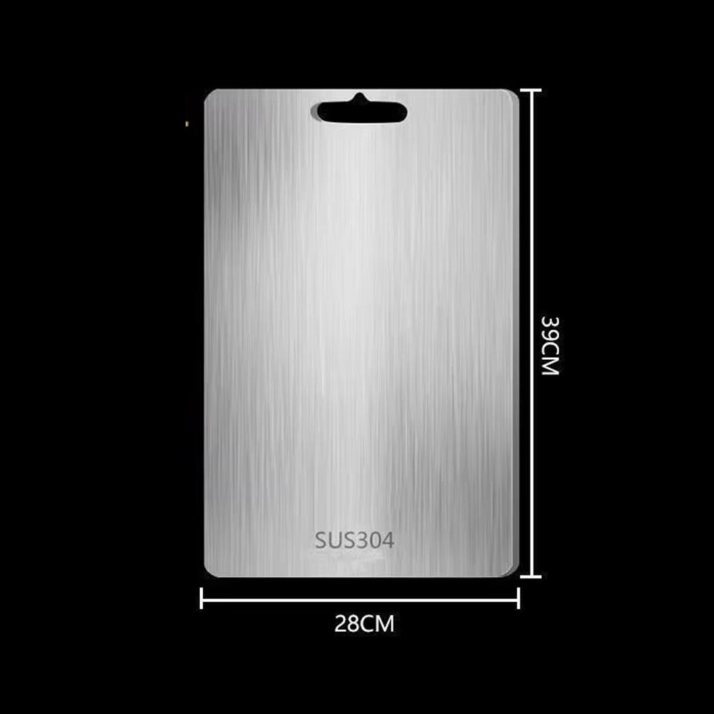 304 Нержавеющая сталь Разделочная доска Кухонная Разделочная доска Пищевого класса Двусторонняя Разделочная подкладка Подходит для мяса, фруктов и овощей