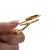 5Pcs Copper Tie Clip Tray Bezel Bases 12/16/20mm Fit Round Cabochons Cameo Base for DIY Men Jewelry Making Accessories Findings