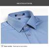 ROMON Men's Silk Blend Business Casual Long-Sleeve Shirt