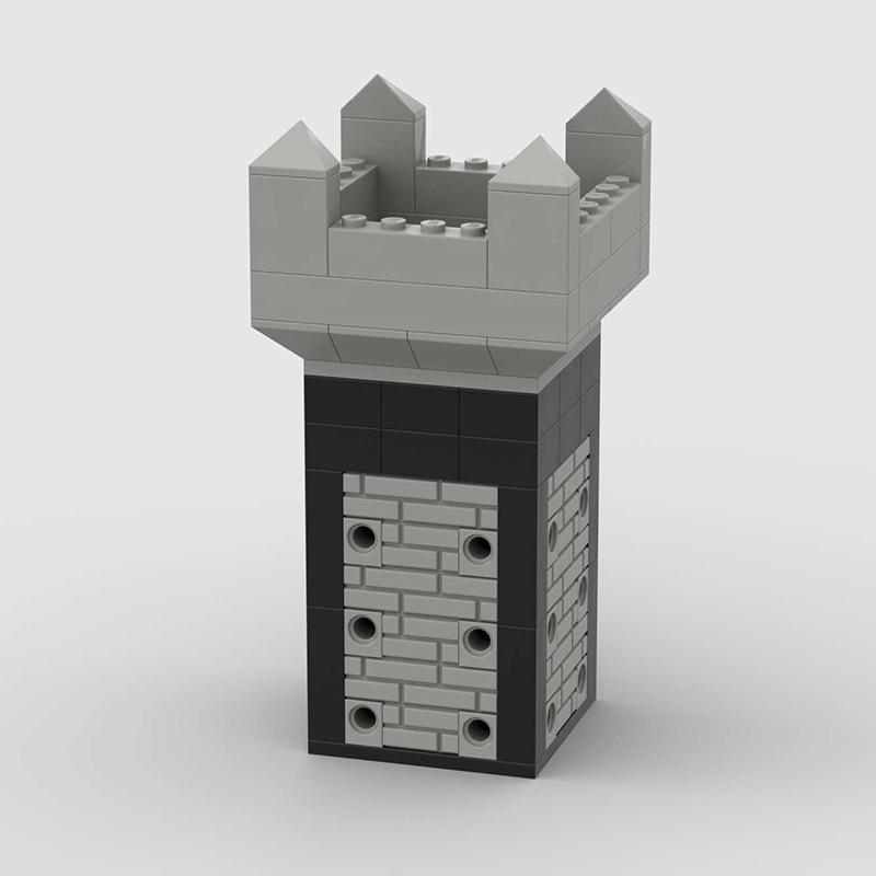 Нетоксичный Набор Строительных Блоков Moc Средневековая Древняя Сторожевая Башня Замок Расширение Военная Оборонительная База Солдаты Городская Игрушка Для Детей Подарок на День Рождения
