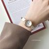 Новые Модные Студенческие Часы для Женщин Простые Маленькие Ретро Кожаные Маленький Круглый Циферблат Высококачественные Кварцевые Наручные Часы Однотонные