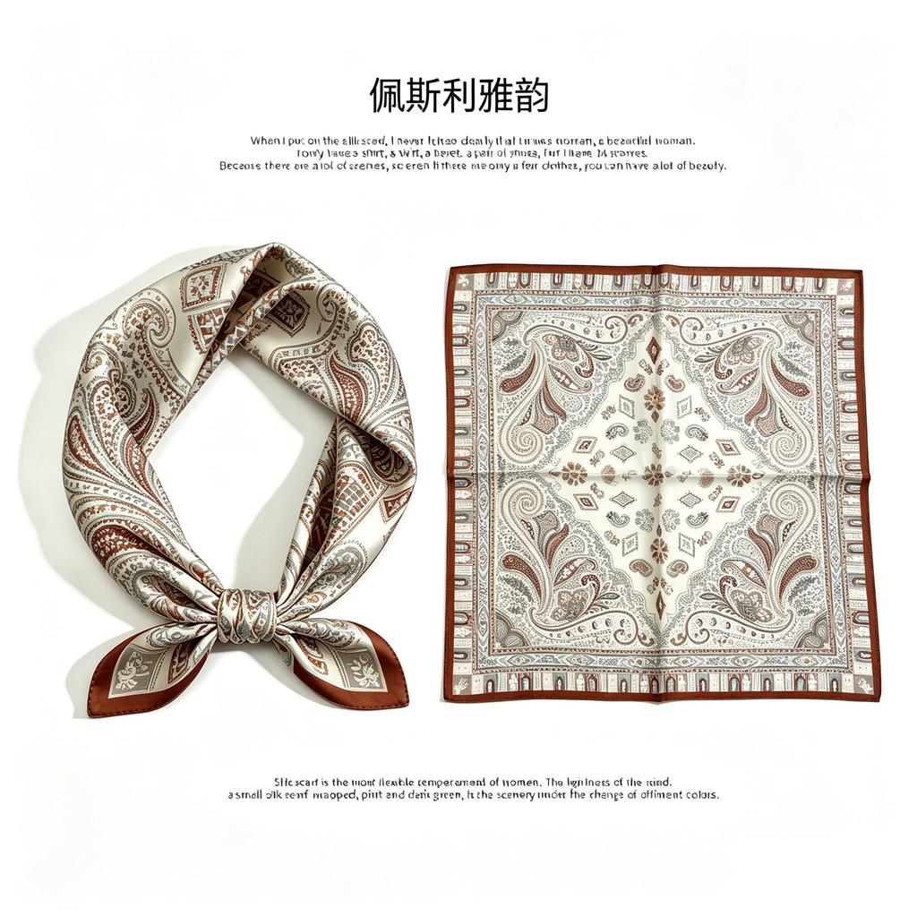 [111 Mulberry Silk] Silk Silk Scarf Women's Neck Scarf New Birthday Gift Square Scarf for Mom